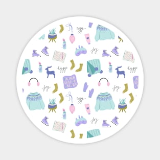 Hygge Winter pattern Magnet